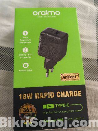 ওরাইমো চার্জার 18W TYPE-C Fast Charginj